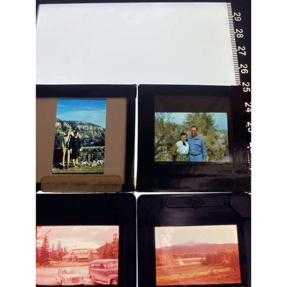 Vtg Lot of 22 Misc. Glass Slides Travel Grand Canyon Buffalo Cars Scenery - Picture 9 of 12